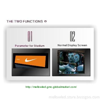 2 function LED display screen in stadium/adverting/perimeter